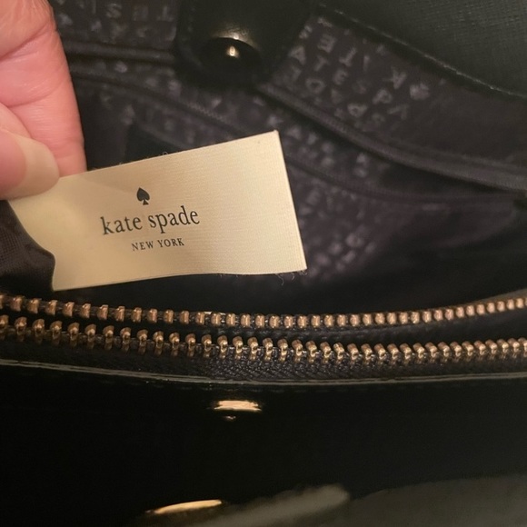 Black Kate Spade New York Laurel Way Evangeline Black Saffiano Leather
Handbag - Picture 7 of 7